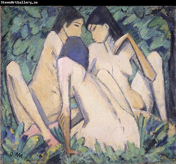 Otto Mueller Three Girls in a Wood